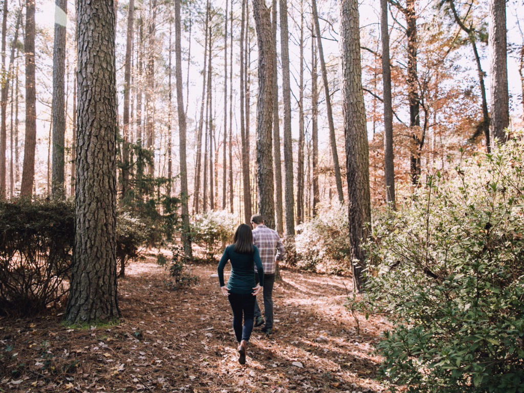 Walking in nature, or with a friend, is a way to get your mind working differently.